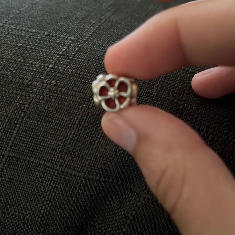 Red Flower Charm